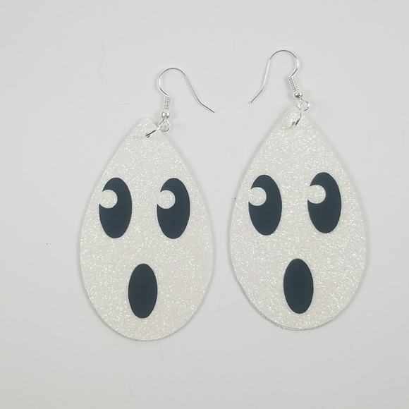 Jewelry - COPY - Ghost Faux Leather Earrings